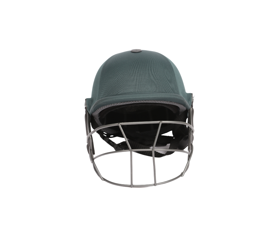 Helmet - Protective Gear Helmets  - Green - Men's, Stainless steel grill